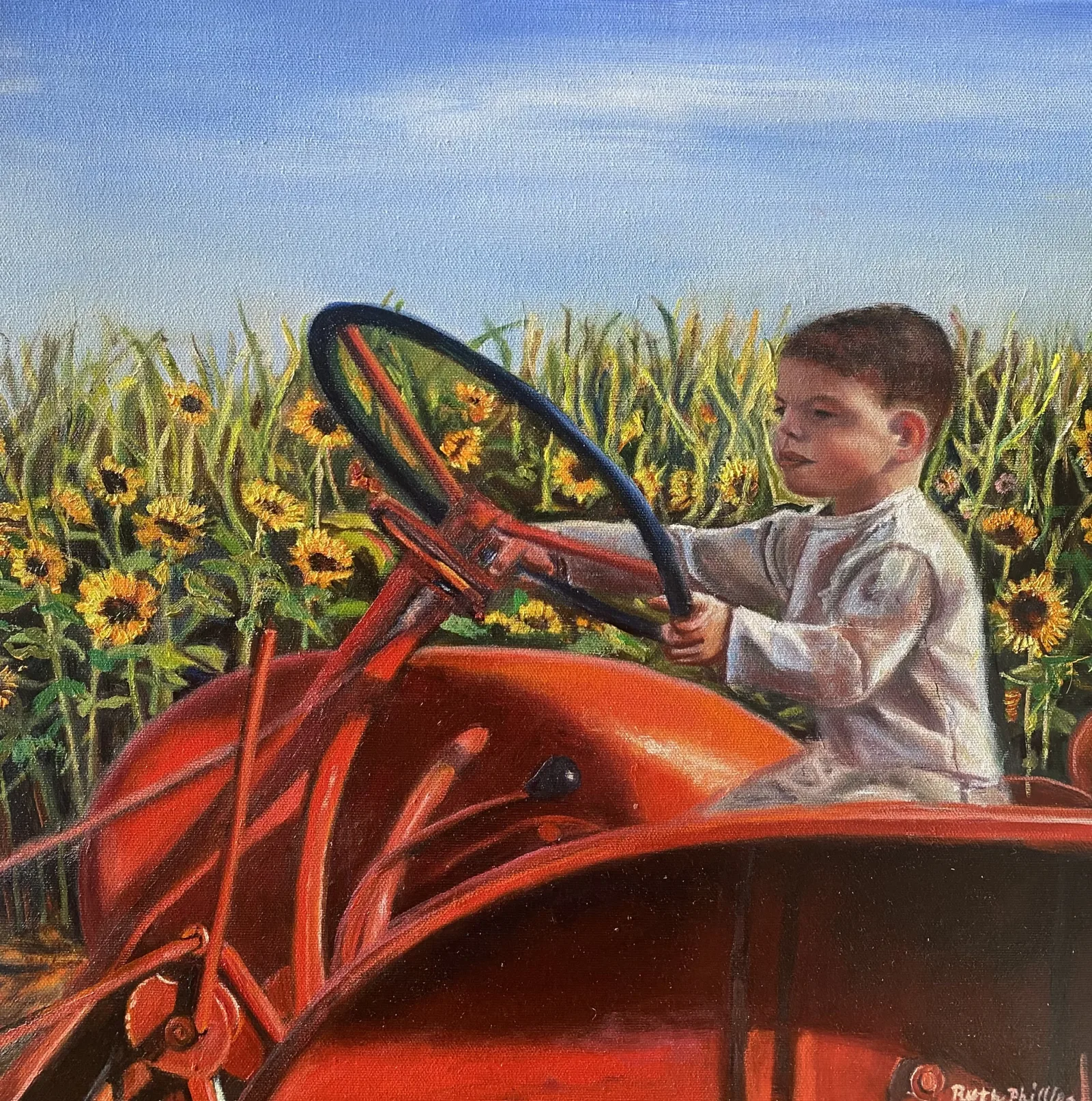 Max, a portrait painting by Ruth Phillips