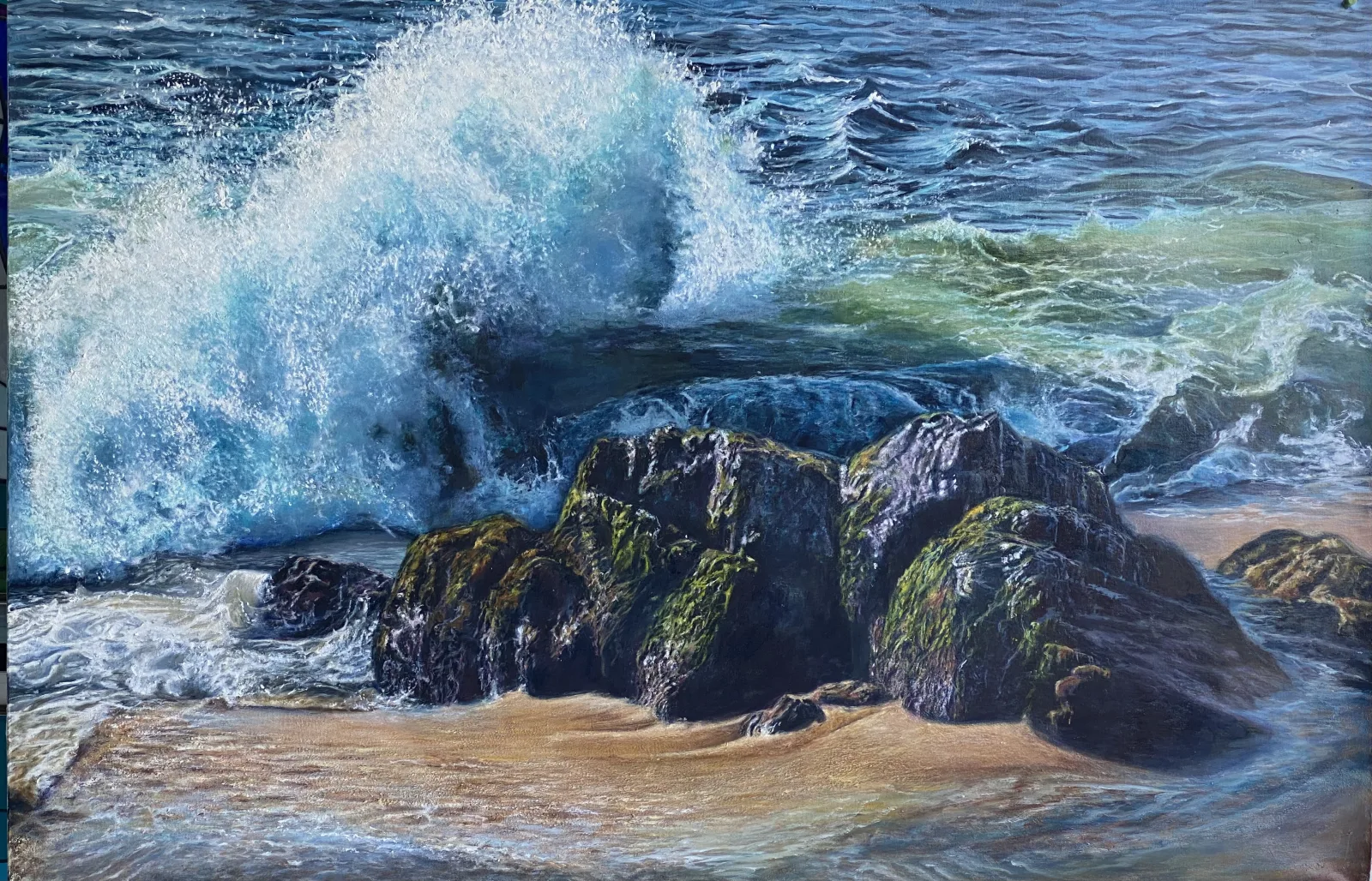 Ocean's Emotions, a painting by Ruth Phillips