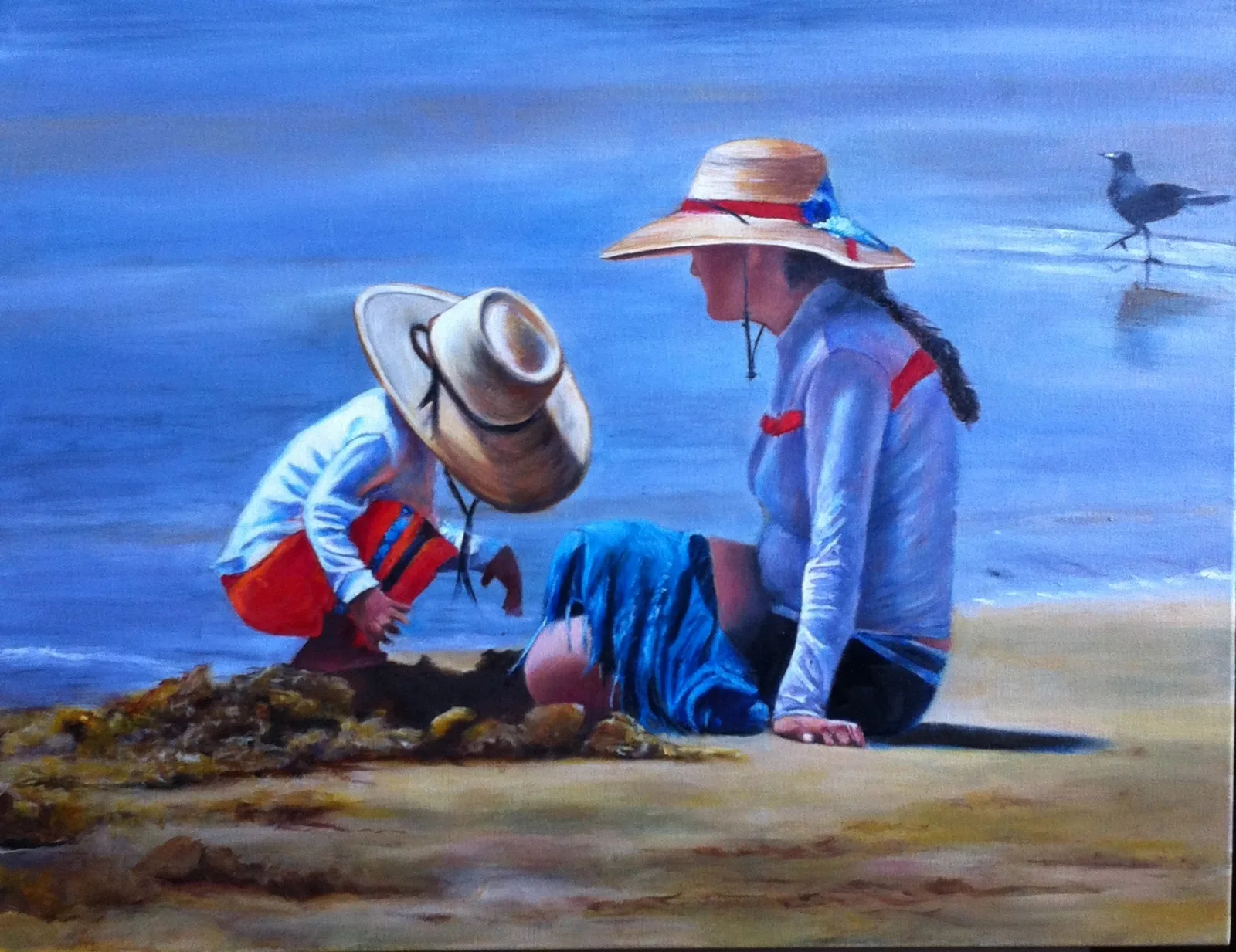Sand Castles, a landscape painting by Ruth Phillips