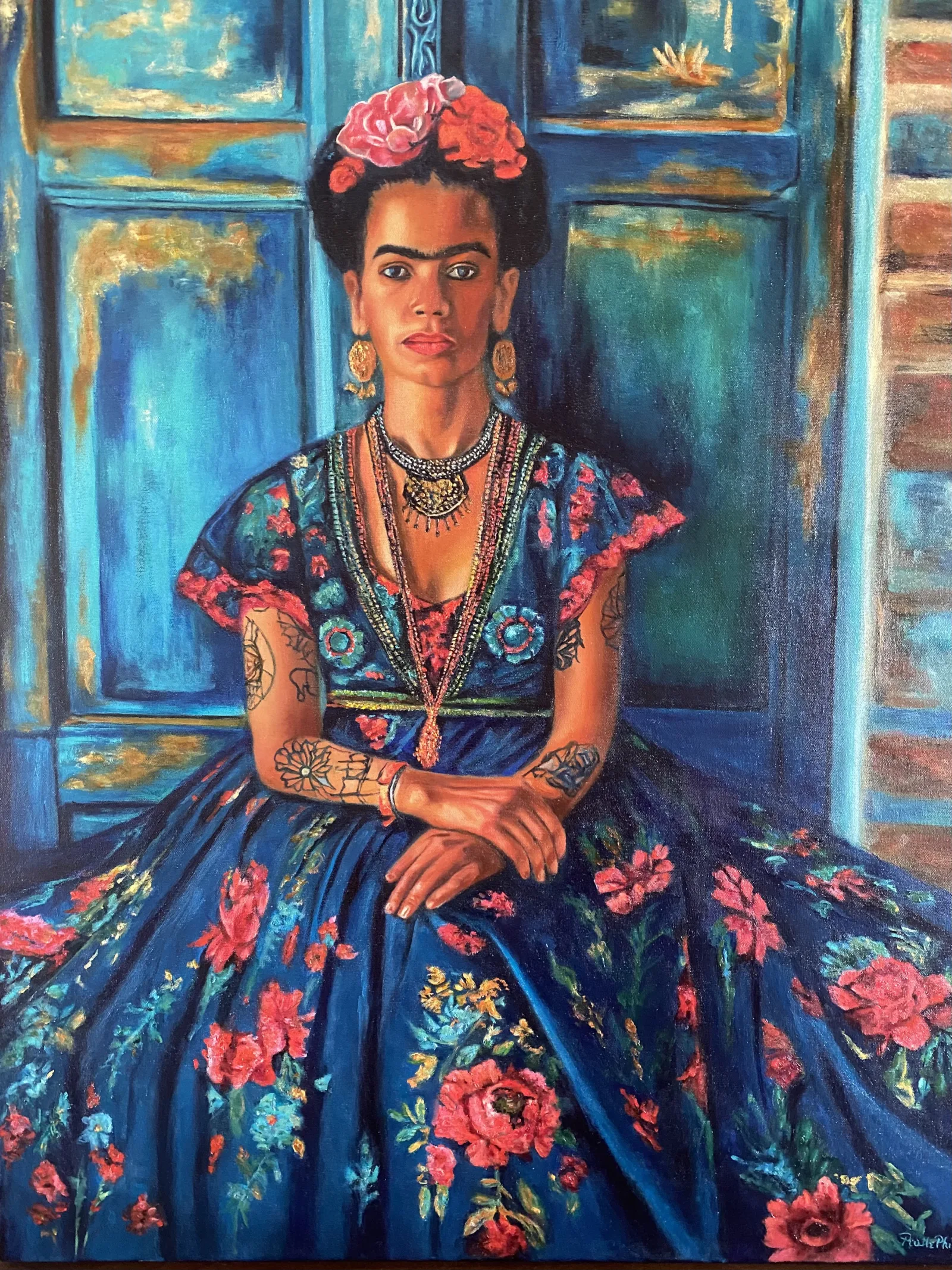 spanish queen, a portrait painting by Ruth Phillips