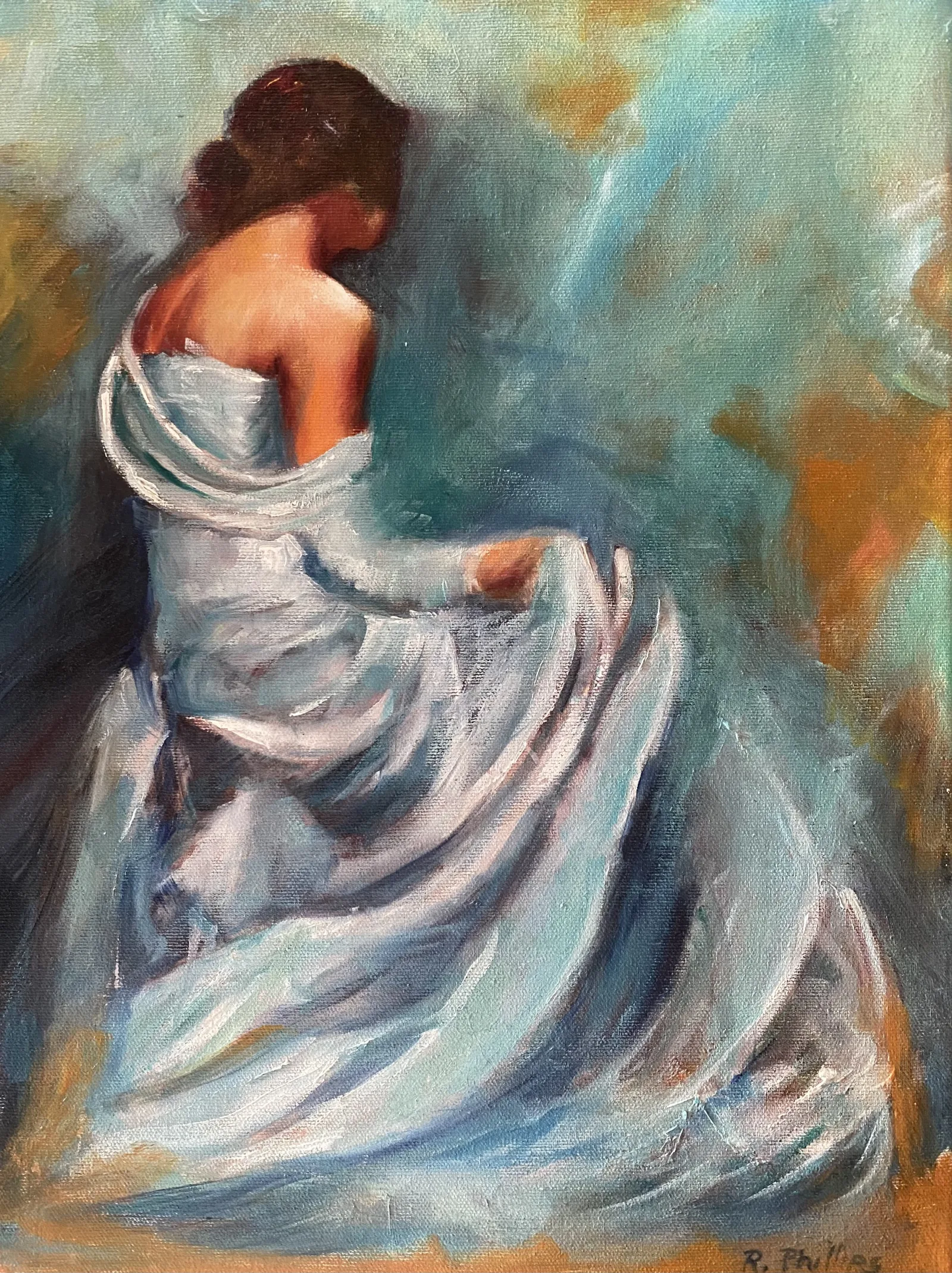 Woo class, a painting by Ruth Phillips