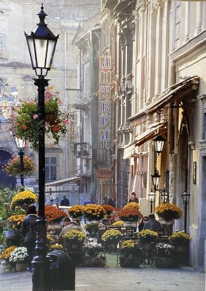 France, a landscape painting by Ruth Phillips