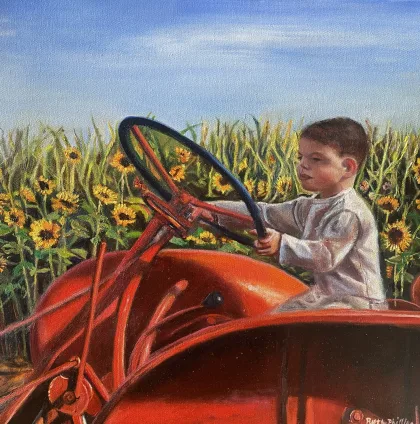 Max, a portrait painting by Ruth Phillips