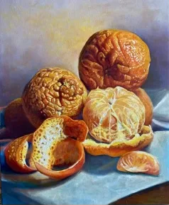 Oranges, a still life painting by Ruth Phillips