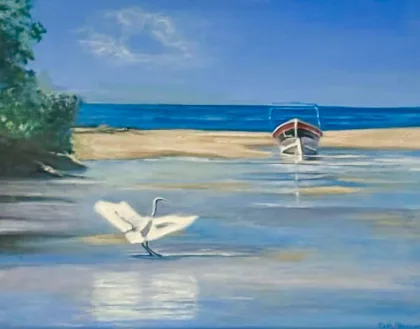 Quimixto, a landscape painting by Ruth Phillips