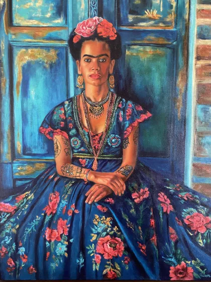 spanish queen, a portrait painting by Ruth Phillips